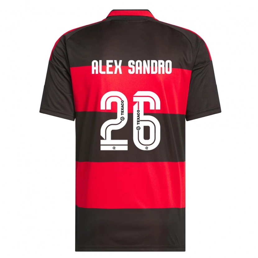 Danxen Herren Alex Sandro #26 Rot Schwarz Weiß Heimtrikot Trikot 2026/27 T-Shirt Österreich