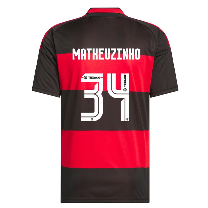 Danxen Herren Matheuzinho #34 Rot Schwarz Weiß Heimtrikot Trikot 2026/27 T-Shirt Österreich