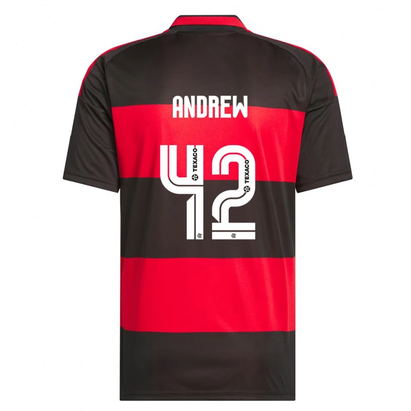 Danxen Herren Andrew Da Silva Ventura #42 Rot Schwarz Weiß Heimtrikot Trikot 2026/27 T-Shirt Österreich
