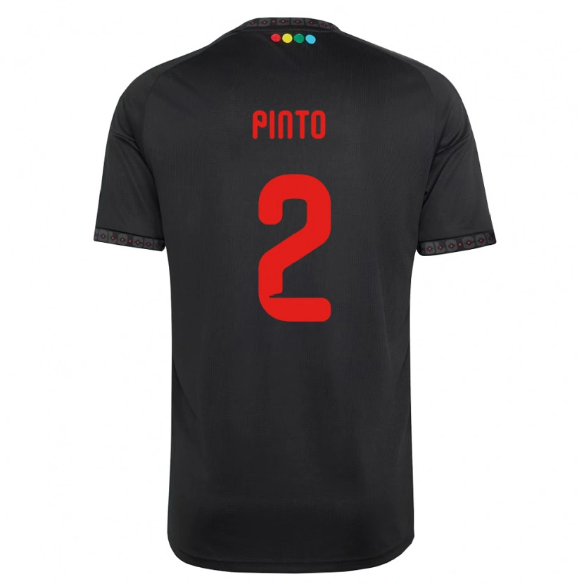 Danxen Herren Matías Pinto #2 Schwarz Rot Auswärtstrikot Trikot 2026/27 T-Shirt Österreich