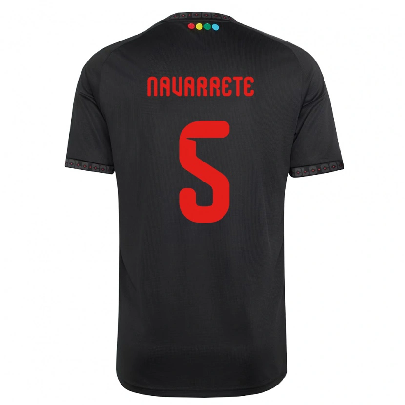 Danxen Herren Martín Navarrete #5 Schwarz Rot Auswärtstrikot Trikot 2026/27 T-Shirt Österreich