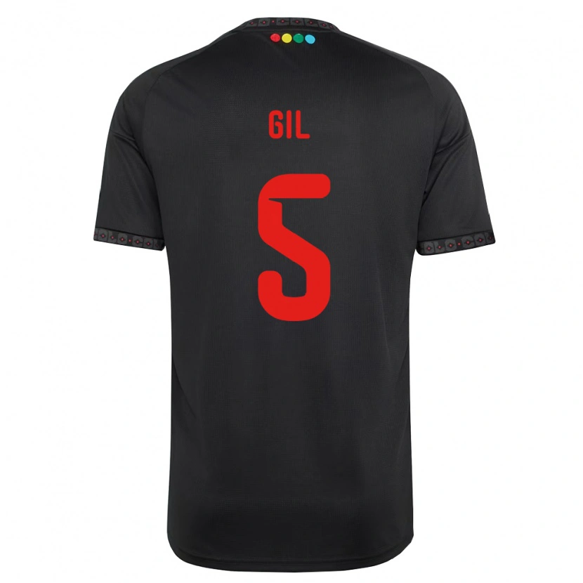 Danxen Herren Leonardo Gil #5 Schwarz Rot Auswärtstrikot Trikot 2026/27 T-Shirt Österreich