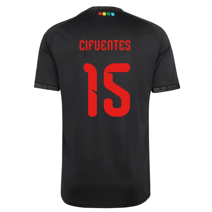 Danxen Herren Anaís Cifuentes #15 Schwarz Rot Auswärtstrikot Trikot 2026/27 T-Shirt Österreich