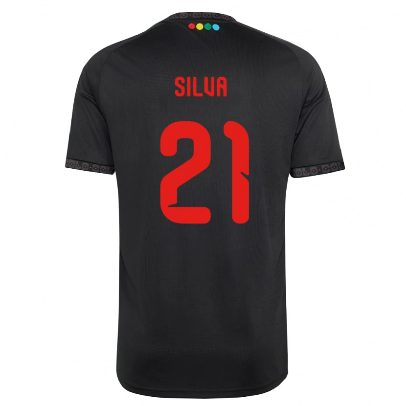 Danxen Herren Agustin Silva #21 Schwarz Rot Auswärtstrikot Trikot 2026/27 T-Shirt Österreich