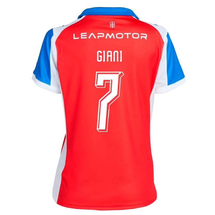 Danxen Herren Justo Giani #7 Rot Blau Auswärtstrikot Trikot 2026/27 T-Shirt Österreich