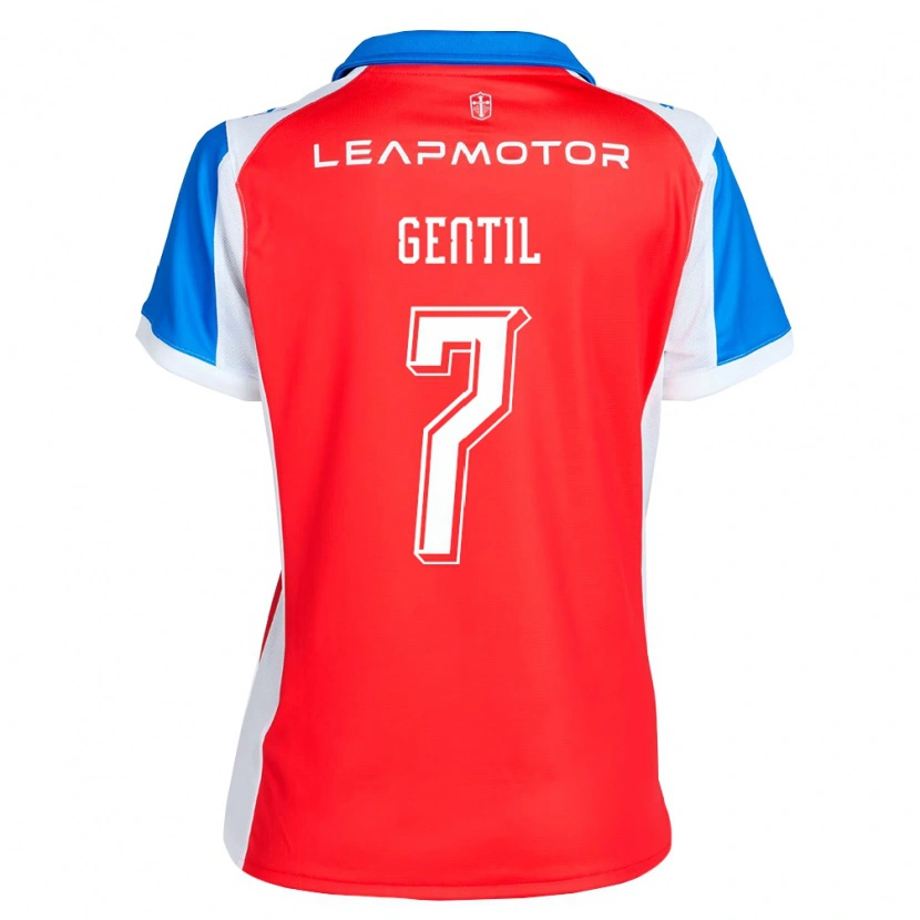 Danxen Herren Jader Gentil #7 Rot Blau Auswärtstrikot Trikot 2026/27 T-Shirt Österreich
