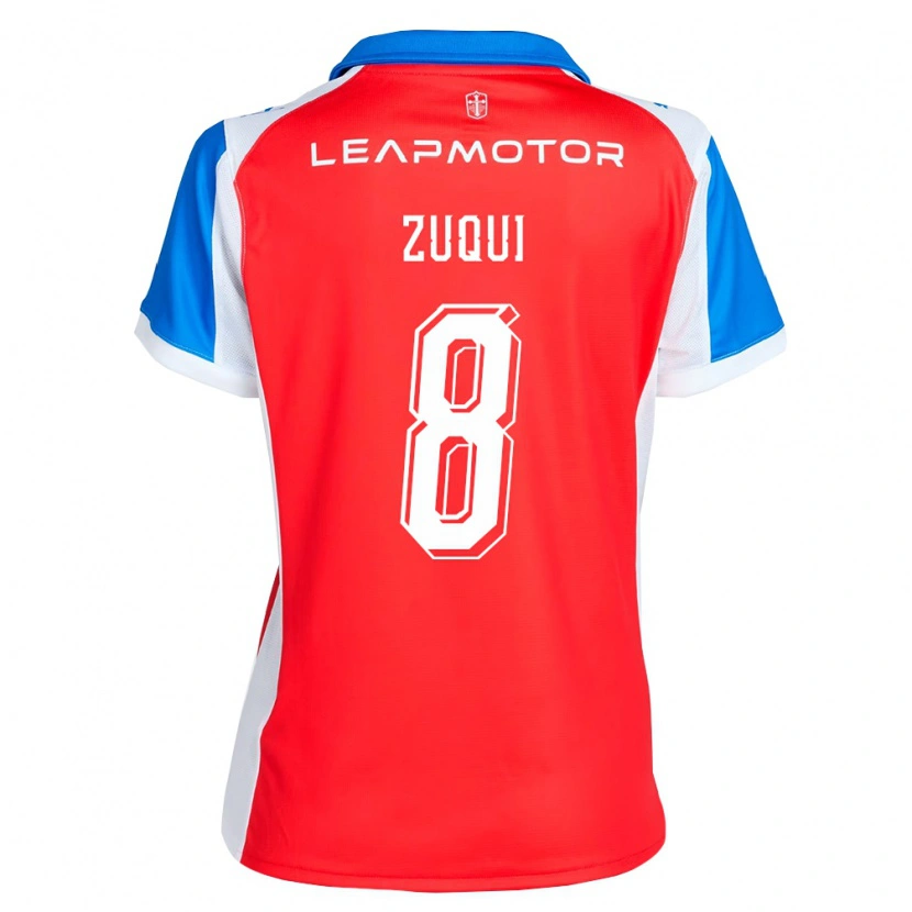 Danxen Herren Fernando Zuqui #8 Rot Blau Auswärtstrikot Trikot 2026/27 T-Shirt Österreich