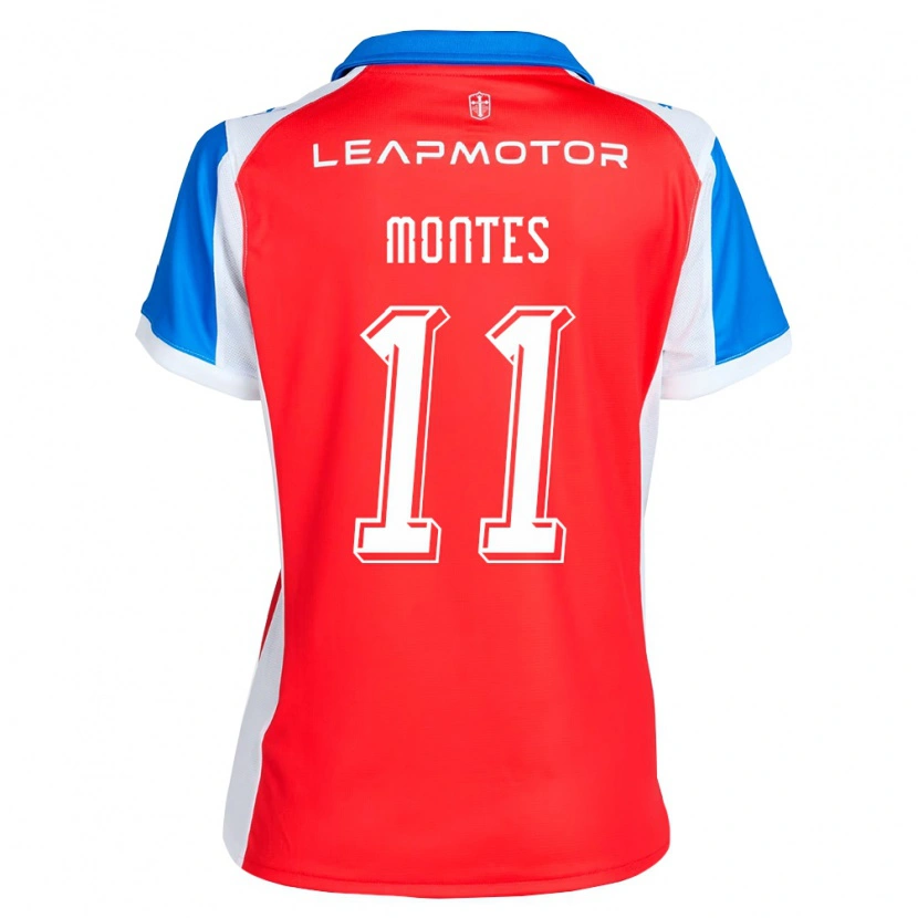 Danxen Herren Clemente Montes #11 Rot Blau Auswärtstrikot Trikot 2026/27 T-Shirt Österreich