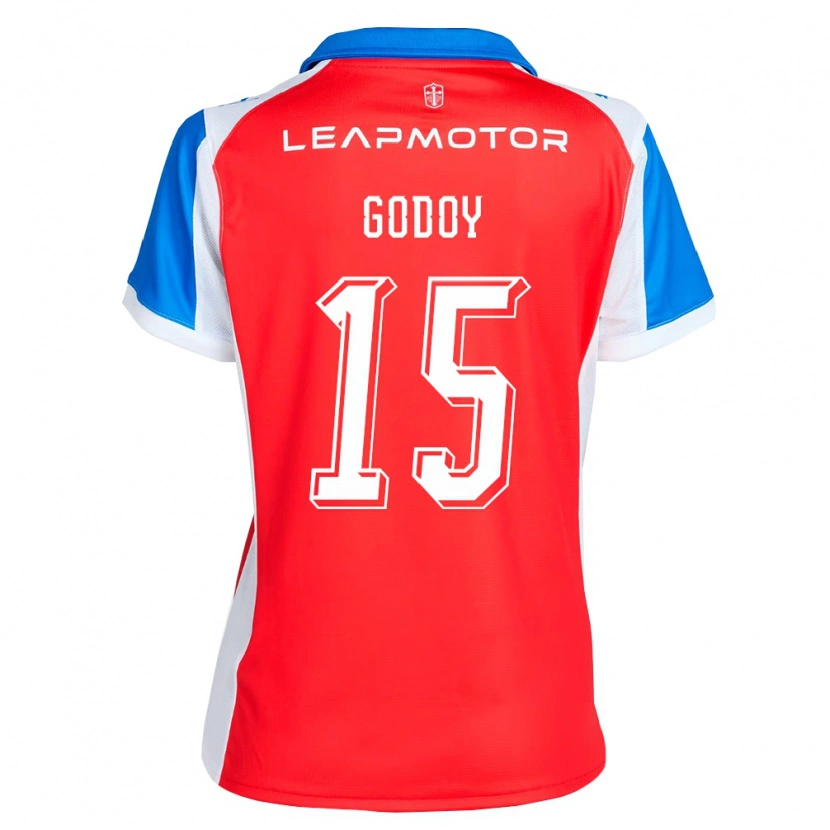 Danxen Herren Martín Godoy #15 Rot Blau Auswärtstrikot Trikot 2026/27 T-Shirt Österreich