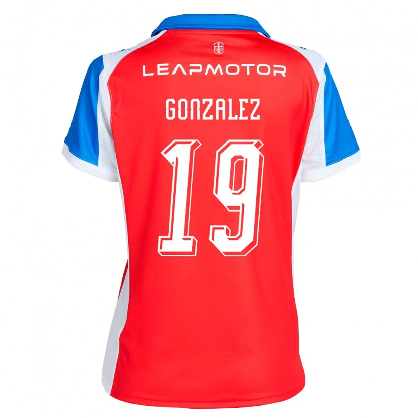 Danxen Herren Bryan González #19 Rot Blau Auswärtstrikot Trikot 2026/27 T-Shirt Österreich