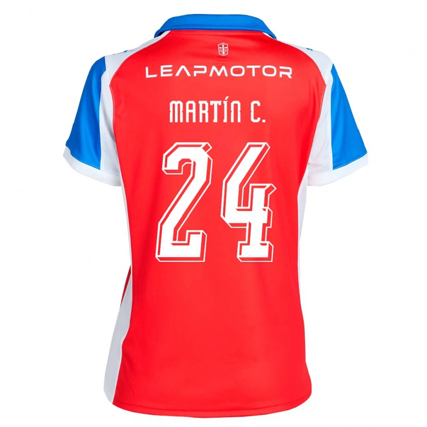 Danxen Herren Martín Contreras #24 Rot Blau Auswärtstrikot Trikot 2026/27 T-Shirt Österreich