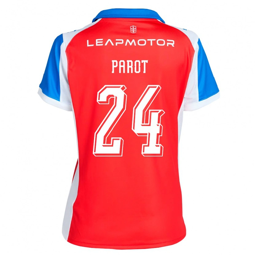 Danxen Herren Alfonso Parot #24 Rot Blau Auswärtstrikot Trikot 2026/27 T-Shirt Österreich