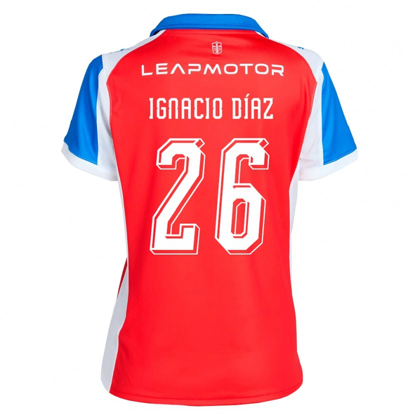 Danxen Herren Juan Ignacio Díaz #26 Rot Blau Auswärtstrikot Trikot 2026/27 T-Shirt Österreich