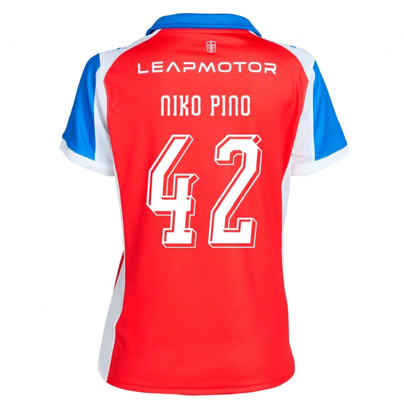 Danxen Herren Nickolas Pino #42 Rot Blau Auswärtstrikot Trikot 2026/27 T-Shirt Österreich