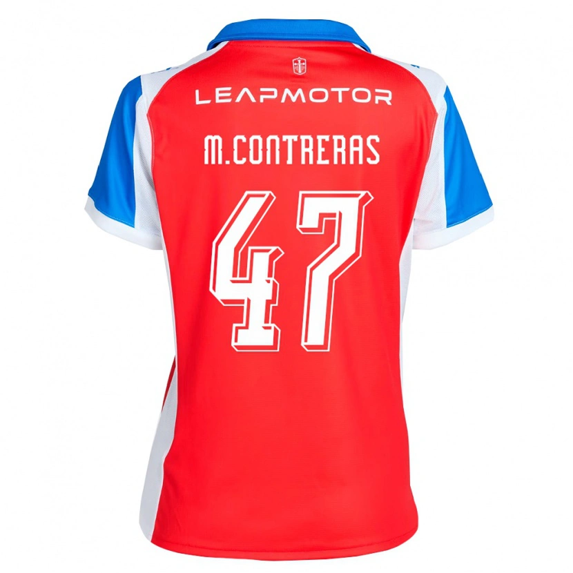 Danxen Herren Mathías Contreras #47 Rot Blau Auswärtstrikot Trikot 2026/27 T-Shirt Österreich