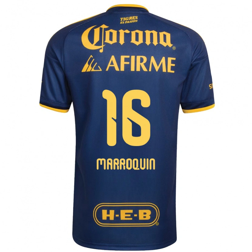 Danxen Herren Ammanda Marroquin #16 Königsblau Gelb Auswärtstrikot Trikot 2026/27 T-Shirt Österreich