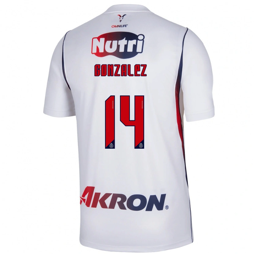 Danxen Herren Ivonne González #14 Rot Weiß Marineblau Auswärtstrikot Trikot 2026/27 T-Shirt Österreich