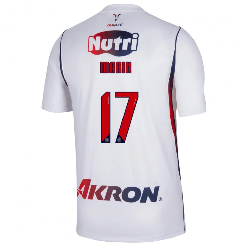 Danxen Herren Ricardo Marín #17 Rot Weiß Marineblau Auswärtstrikot Trikot 2026/27 T-Shirt Österreich