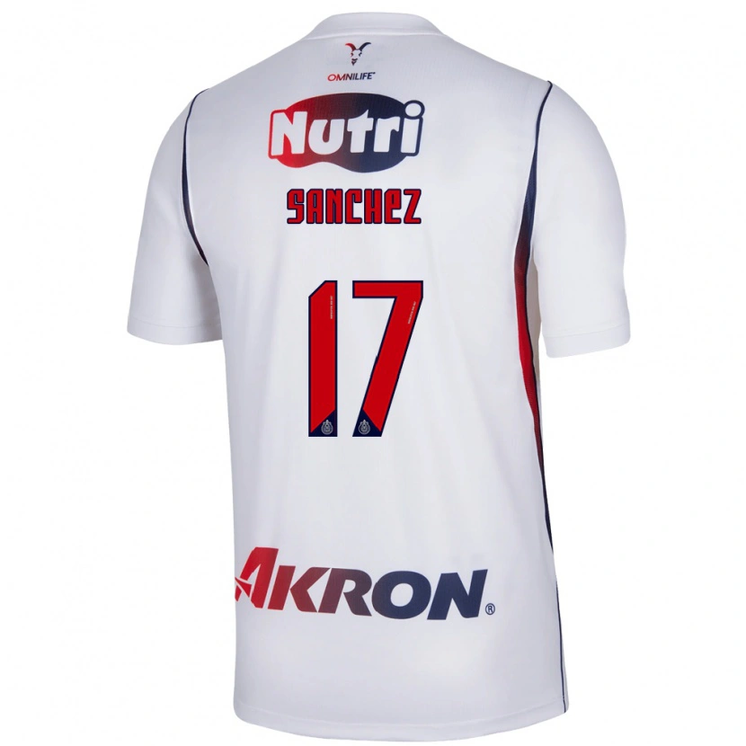 Danxen Herren Jesús Sánchez #17 Rot Weiß Marineblau Auswärtstrikot Trikot 2026/27 T-Shirt Österreich