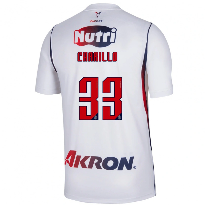 Danxen Herren Jordán Carrillo #33 Rot Weiß Marineblau Auswärtstrikot Trikot 2026/27 T-Shirt Österreich