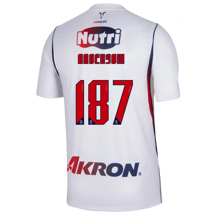 Danxen Herren Brandón Brocksom #187 Rot Weiß Marineblau Auswärtstrikot Trikot 2026/27 T-Shirt Österreich