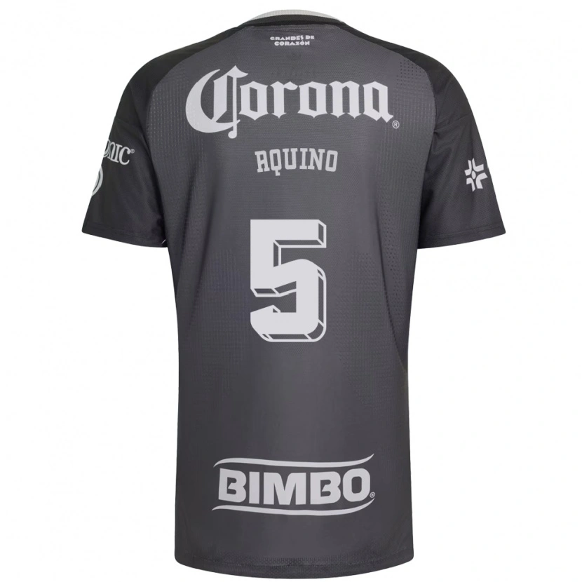 Danxen Herren Pedro Aquino #5 Grau Weiß Schwarz Auswärtstrikot Trikot 2026/27 T-Shirt Österreich