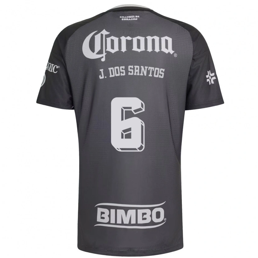 Danxen Herren Jonathan Dos Santos #6 Grau Weiß Schwarz Auswärtstrikot Trikot 2026/27 T-Shirt Österreich