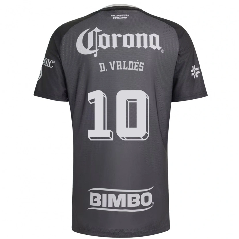 Danxen Herren Diego Valdes #10 Grau Weiß Schwarz Auswärtstrikot Trikot 2026/27 T-Shirt Österreich