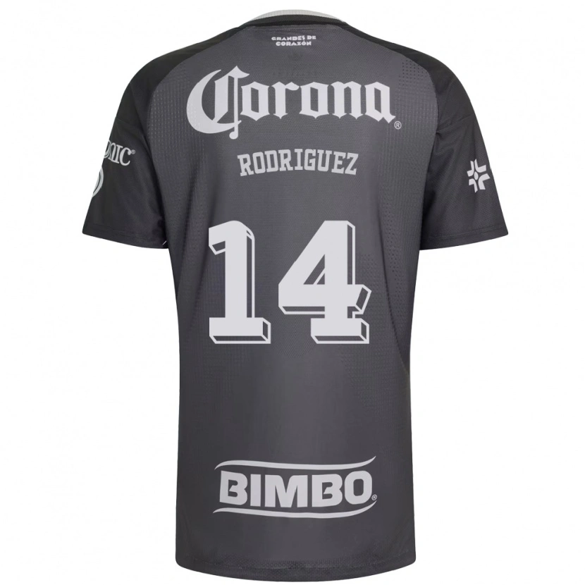 Danxen Herren Monica Rodriguez #14 Grau Weiß Schwarz Auswärtstrikot Trikot 2026/27 T-Shirt Österreich