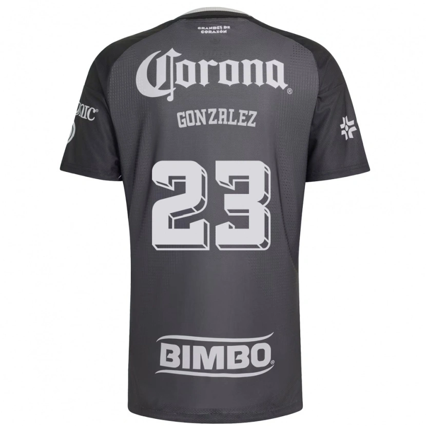 Danxen Herren Itzel Gonzalez #23 Grau Weiß Schwarz Auswärtstrikot Trikot 2026/27 T-Shirt Österreich