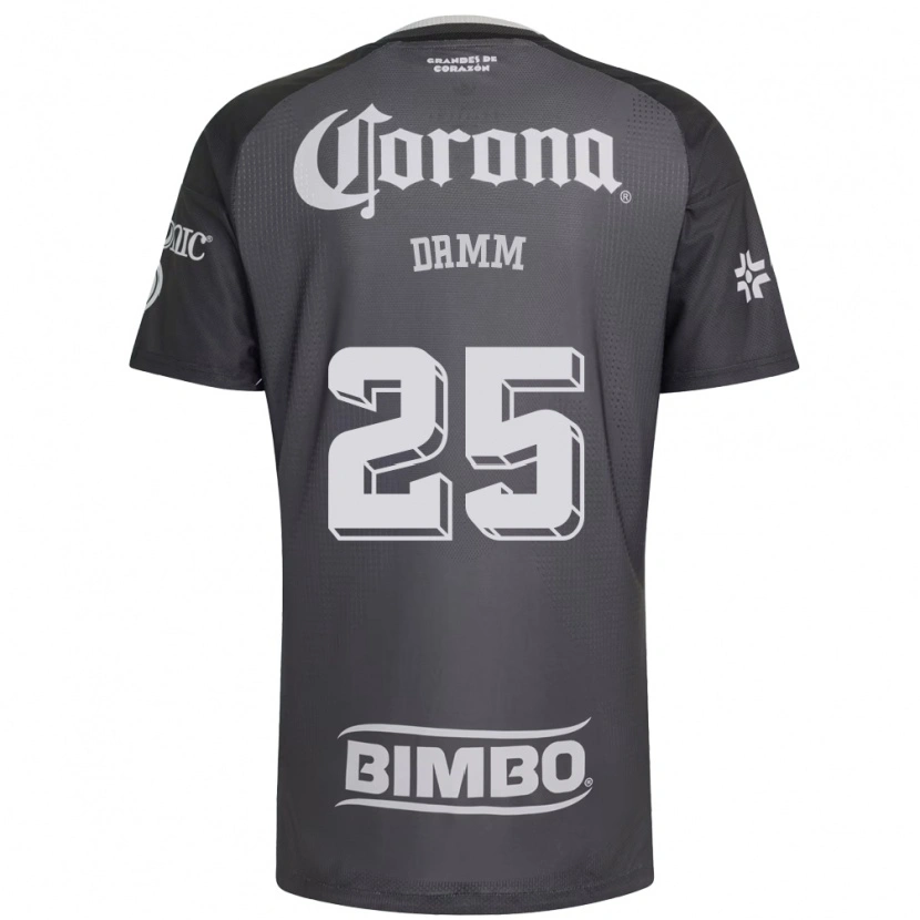 Danxen Herren Jurgen Damm #25 Grau Weiß Schwarz Auswärtstrikot Trikot 2026/27 T-Shirt Österreich