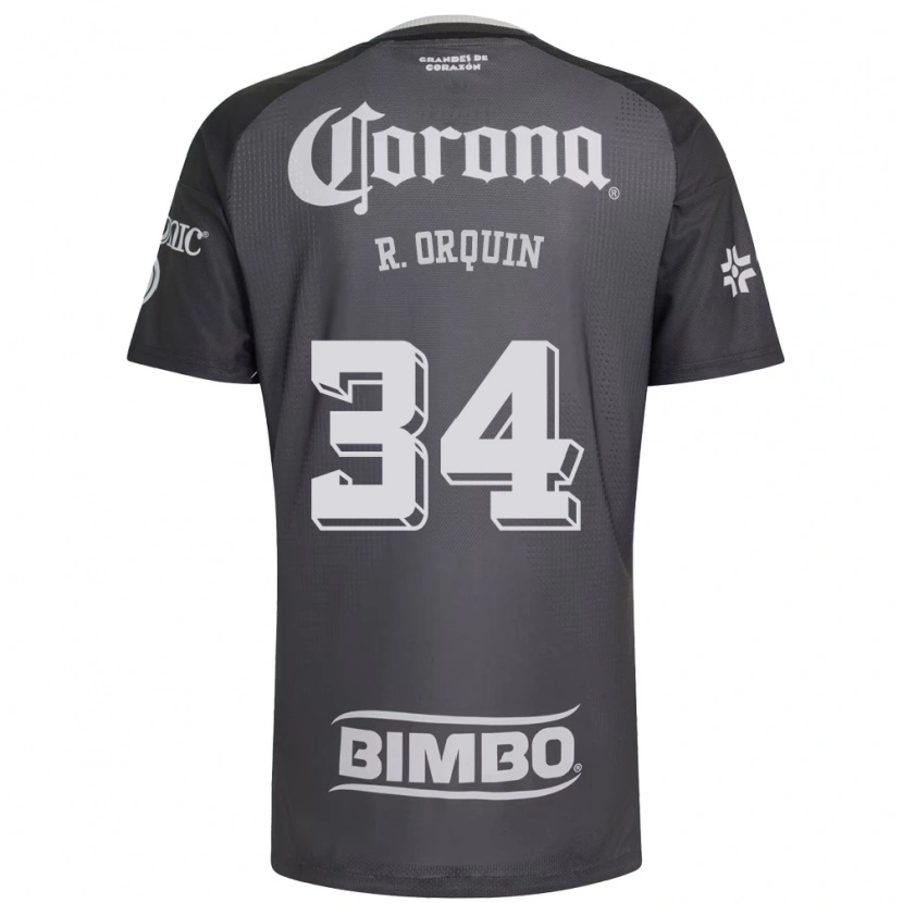 Danxen Herren Ralph Orquin #34 Grau Weiß Schwarz Auswärtstrikot Trikot 2026/27 T-Shirt Österreich