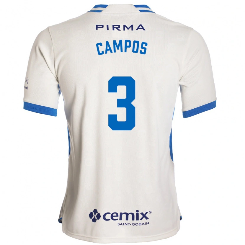 Danxen Herren Omar Campos #3 Weiß Blau Rot Auswärtstrikot Trikot 2026/27 T-Shirt Österreich