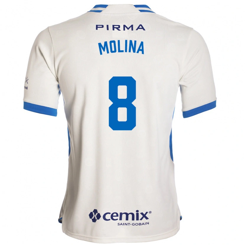 Danxen Herren Dalia Molina #8 Weiß Blau Rot Auswärtstrikot Trikot 2026/27 T-Shirt Österreich
