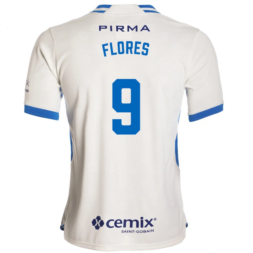 Danxen Herren Daniela Flores #9 Weiß Blau Rot Auswärtstrikot Trikot 2026/27 T-Shirt Österreich