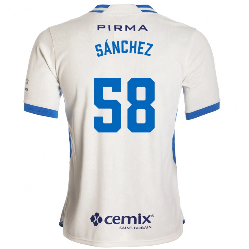 Danxen Herren Emmanuel Sánchez #58 Weiß Blau Rot Auswärtstrikot Trikot 2026/27 T-Shirt Österreich
