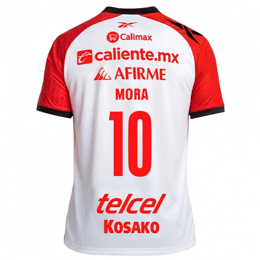 Danxen Herren Gilberto Mora #10 Weiß Schwarz Rot Auswärtstrikot Trikot 2026/27 T-Shirt Österreich