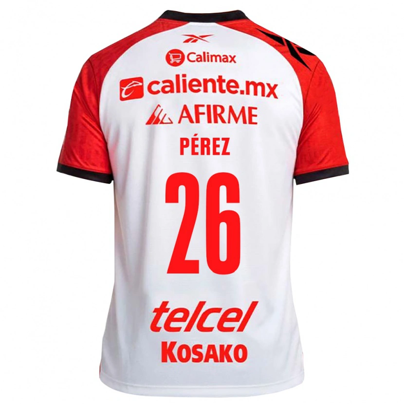 Danxen Herren Aldahir Pérez #26 Weiß Schwarz Rot Auswärtstrikot Trikot 2026/27 T-Shirt Österreich