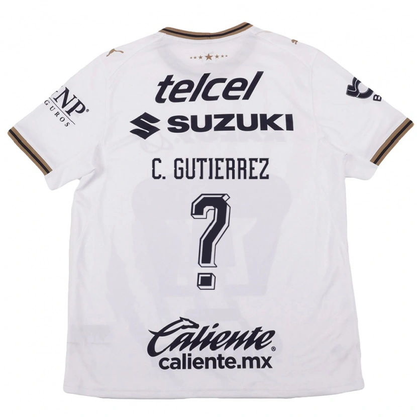Danxen Herren Carlos Gutierrez #0 Weiß Schwarz Braun Auswärtstrikot Trikot 2026/27 T-Shirt Österreich