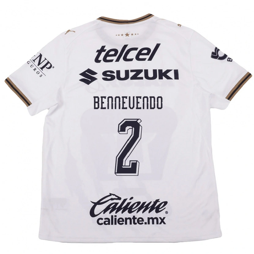 Danxen Herren Pablo Bennevendo #2 Weiß Schwarz Braun Auswärtstrikot Trikot 2026/27 T-Shirt Österreich