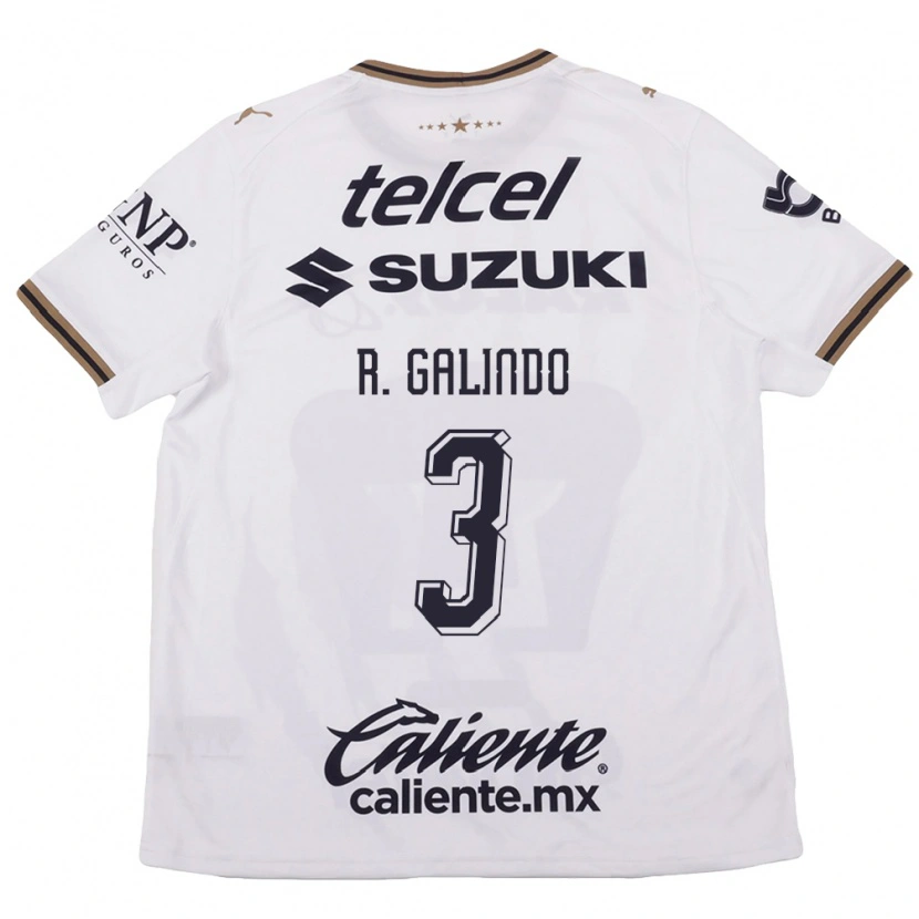 Danxen Herren José Galindo #3 Weiß Schwarz Braun Auswärtstrikot Trikot 2026/27 T-Shirt Österreich