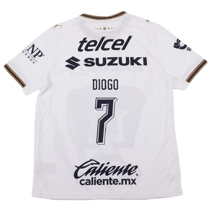 Danxen Herren Diogo #7 Weiß Schwarz Braun Auswärtstrikot Trikot 2026/27 T-Shirt Österreich
