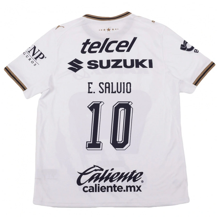 Danxen Herren Eduardo Salvio #10 Weiß Schwarz Braun Auswärtstrikot Trikot 2026/27 T-Shirt Österreich
