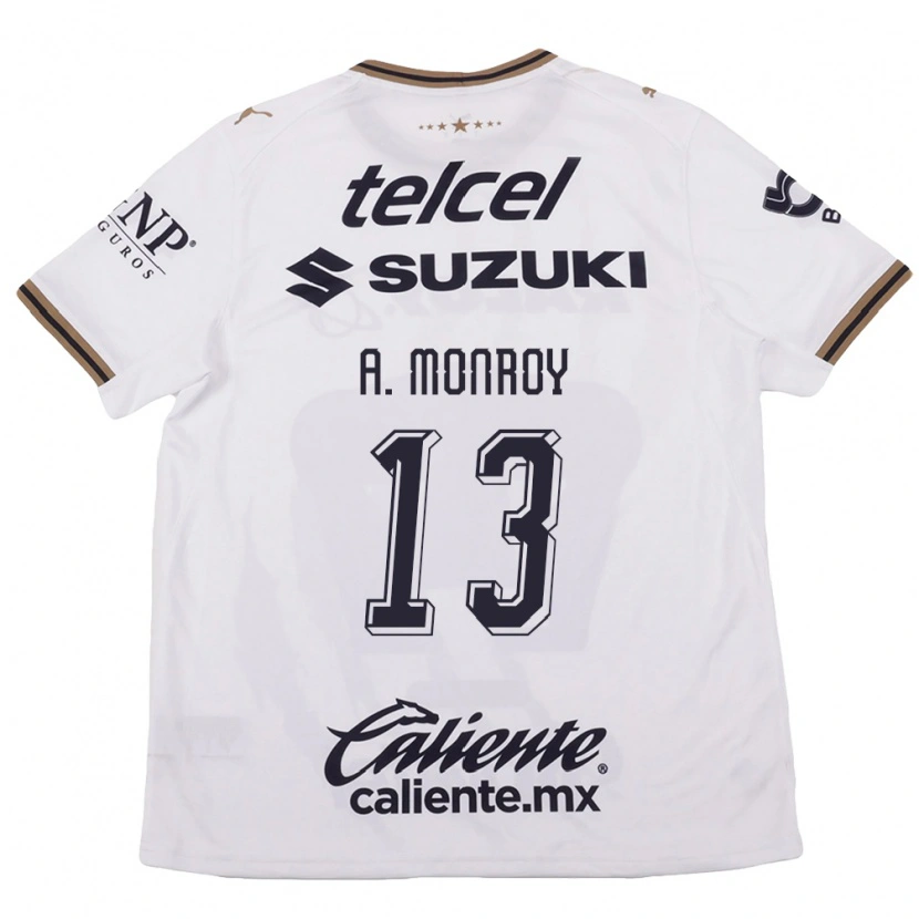 Danxen Herren Pablo Monroy #13 Weiß Schwarz Braun Auswärtstrikot Trikot 2026/27 T-Shirt Österreich