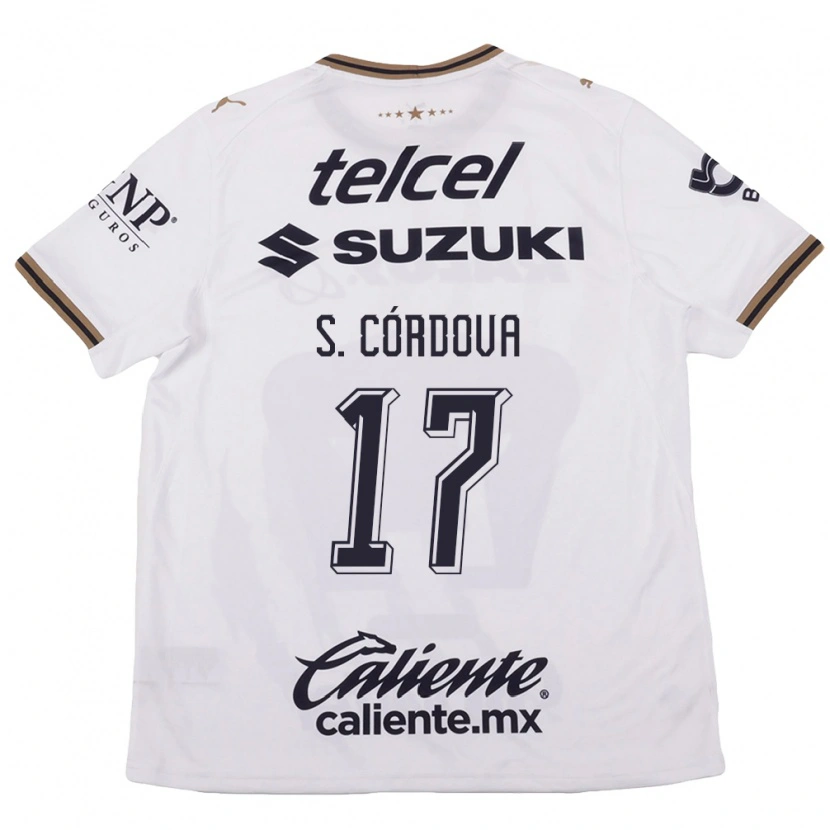 Danxen Herren Sebastián Córdova #17 Weiß Schwarz Braun Auswärtstrikot Trikot 2026/27 T-Shirt Österreich