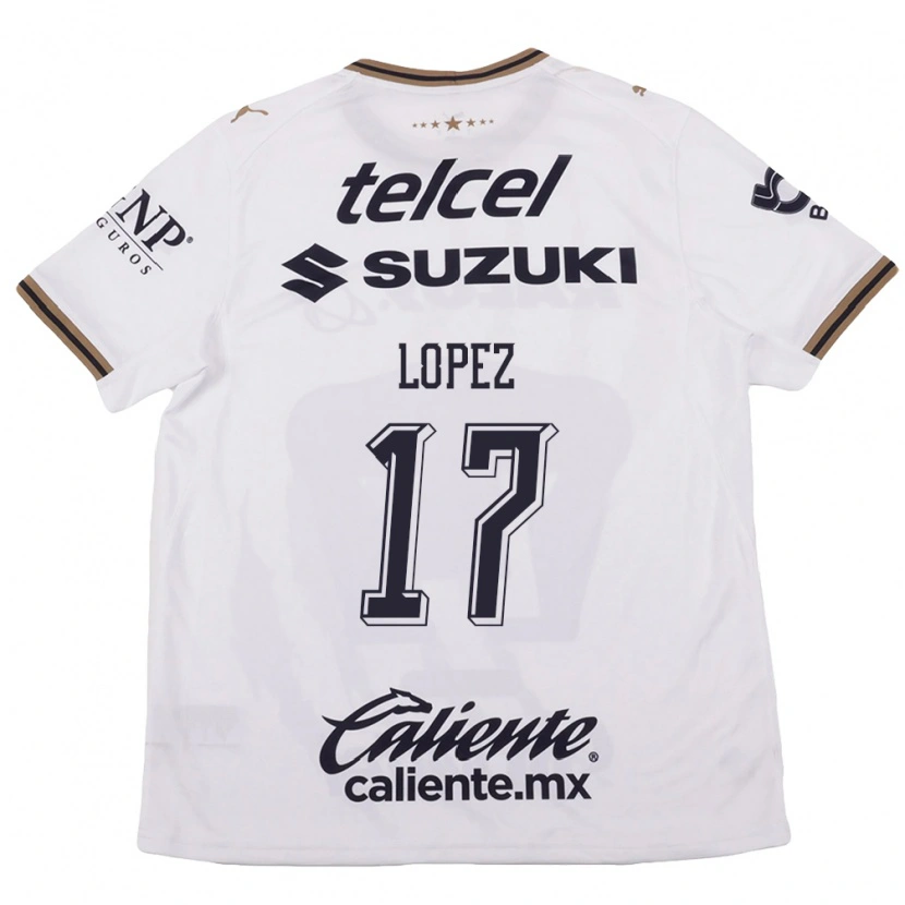 Danxen Herren Leonel Lopez #17 Weiß Schwarz Braun Auswärtstrikot Trikot 2026/27 T-Shirt Österreich