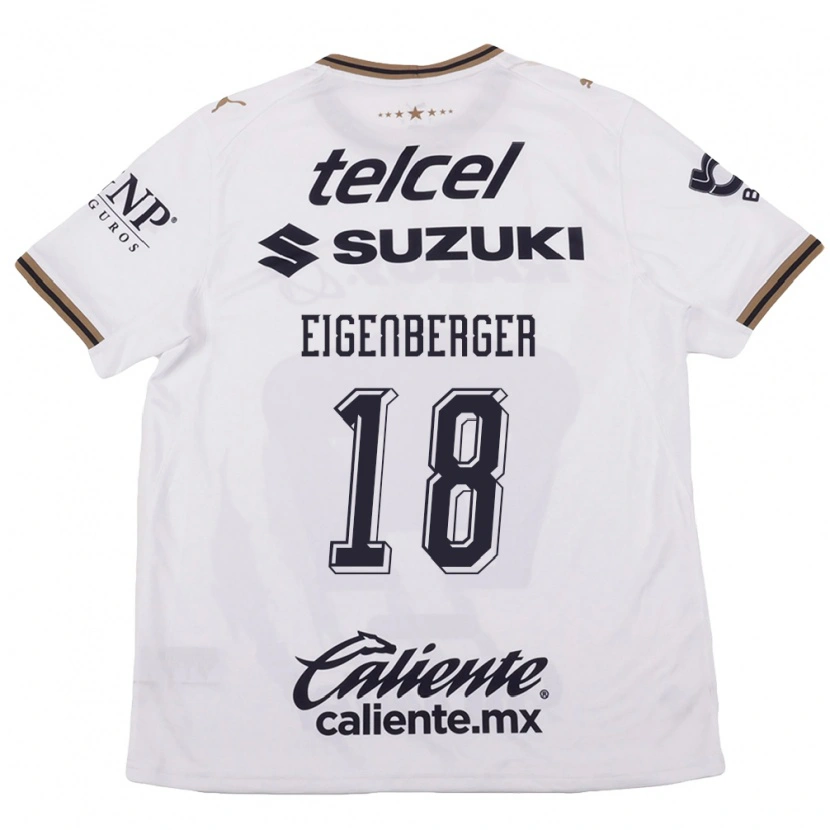 Danxen Herren Chandra Eigenberger #18 Weiß Schwarz Braun Auswärtstrikot Trikot 2026/27 T-Shirt Österreich