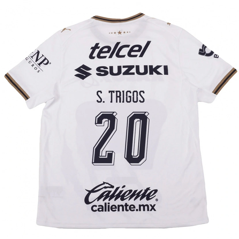 Danxen Herren Santiago Trigos #20 Weiß Schwarz Braun Auswärtstrikot Trikot 2026/27 T-Shirt Österreich