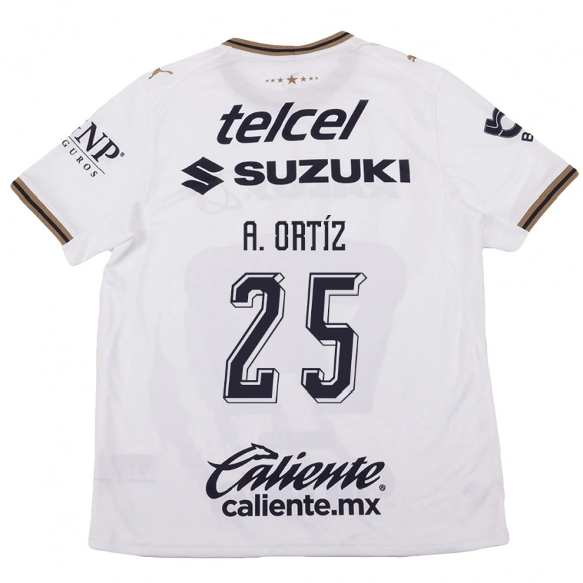 Danxen Herren Arturo Ortiz #25 Weiß Schwarz Braun Auswärtstrikot Trikot 2026/27 T-Shirt Österreich