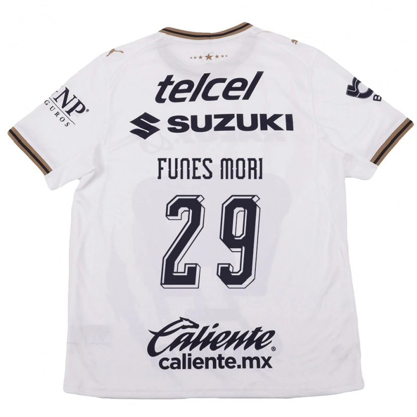 Danxen Herren Rogelio Funes Mori #29 Weiß Schwarz Braun Auswärtstrikot Trikot 2026/27 T-Shirt Österreich